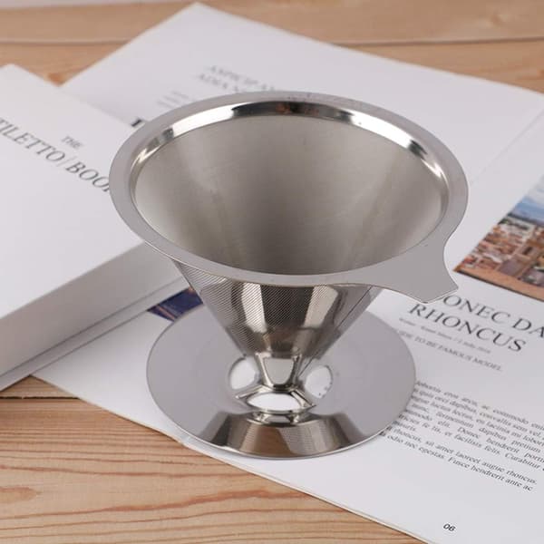 Papirløst kaffefilter i rustfrit stål til pour-over