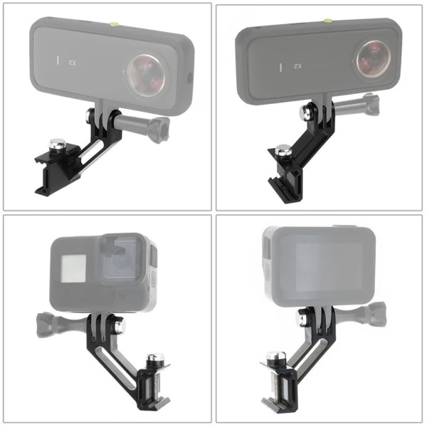 Fäst säkert skenmonteringsadapter Fiskbensklämmor för Insta360 kameraklämma Fäst säkert kamerahållarfäste null - A
