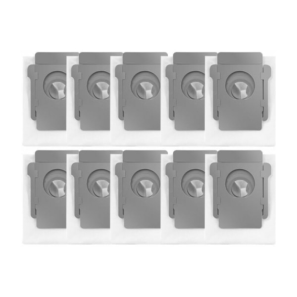 10-pack dammsugarpåsar för iRobot Roomba i7 i7+ i7 Plus S9 S9+ i3 i3+ j7 j7+ E5 E6 E7 iRobot Ersättningspåse för iRobot Roomba i7