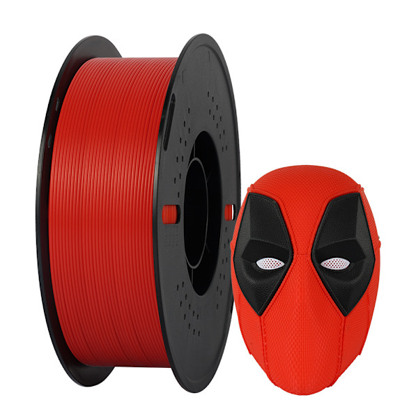1,75 mm 3D-tulostinfilamentti, 1 kg:n kela, tyhjiöpakattu useimpiin FDM 3D -tulostimiin Red