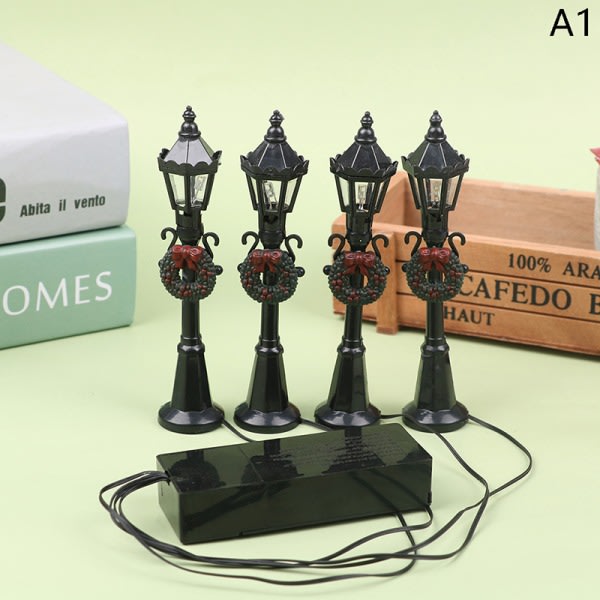 4st/ Set Jul Mini Street Light Modeller Dockhus Streetlig A1