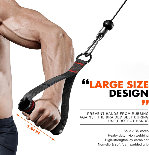 Workout Handles - Premium Replacement Equipment for Pilates, Yoga & Strength Training Ergonomic Pull Handles