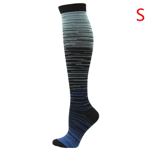 Strumpa Gradient Kompression Blandad Färg Tryck Mid-tubeSpor A13 ONESIZE A13 ONESIZE