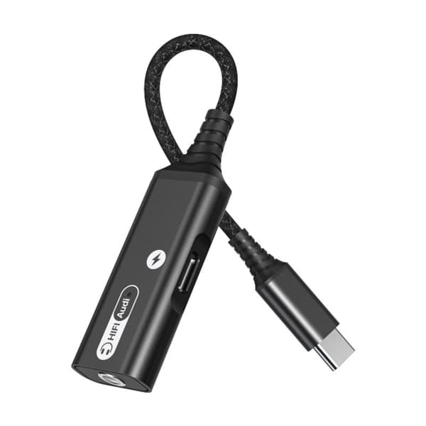 Type C PD 60w opladeradapter USB C til 3,5 mm Jack Splitter til mobiltelefon Blå Typec 3.5mm Blue Typec 3.5mm