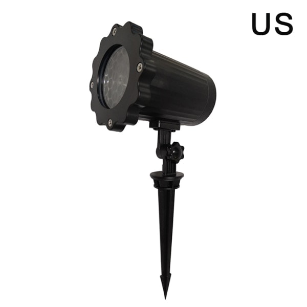 LED Jul Snøfnugg Lys Snøfall Projektor IP65 Bevegelig S US one size US one size