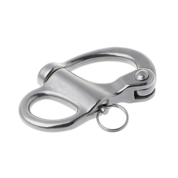 Metallrigg Segling Fast Bail Snap Shackle Fixed Eye Snap Hook Segelbåt 96mm
