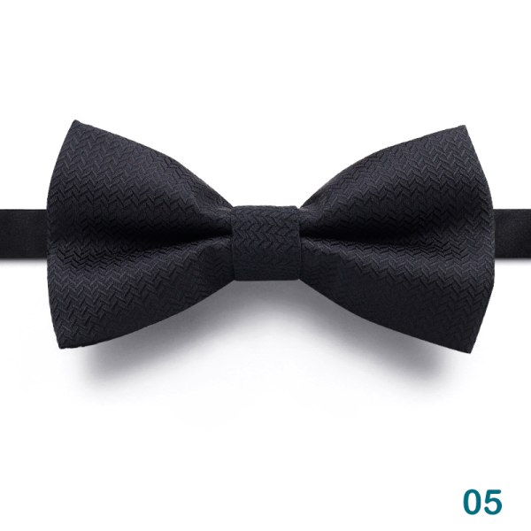 Mode Mænd Butterfly Fest Bryllup Fluga Sort Bowknot Bowtie 05 one size 5 one size