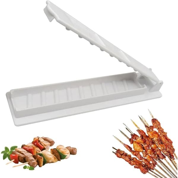 Kabob Maker, Tjock Plast Kebabpress, Manuell Kebabform, Non-Stick Kebab Maker