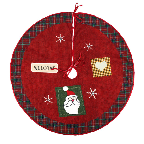 Julgransmatta tecknad Santa Claus snögubbe julgransmatta A9 en storlek A9 one size