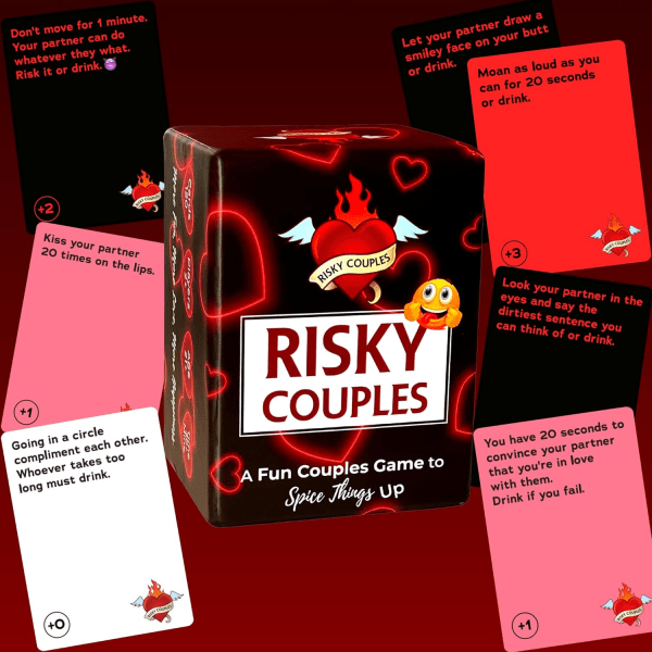 Hauska korttipeli pareille, vuosipäivä- ja ystävänpäivälahja Risky couple Risky couple