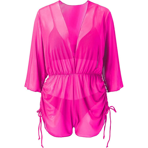 CDQ Beach jumpsuit set, 3 kappaletta L Hot PinkCDQ