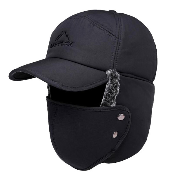 Tyk Vinter Varm Hat Herre Hat EarFlap Cap Dame Blød Termisk En Størrelse A one size