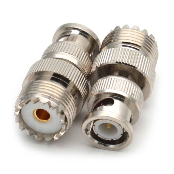 BNC til UHF RF Stikkit Coaxial BNC Han til UHF Hun RF BNC UHF Radio Adapter Kit til Antenner Trådløst LAN