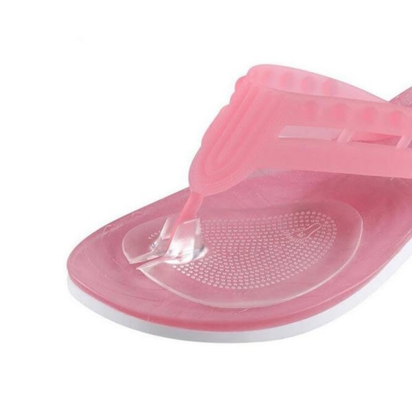 3 Par Självhäftande Silikon Gel Framfotsdynor Gripkuddar Halkfri Smärtlindring Sandal Innersulor Stavar Skydd för Kvinnor Män (Transparent)