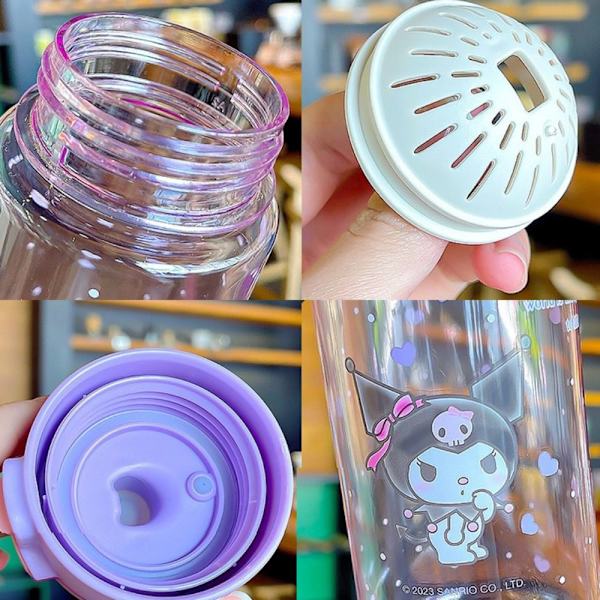 550 ml:n vesipullo Kouromi, suuri vesipullo Purple