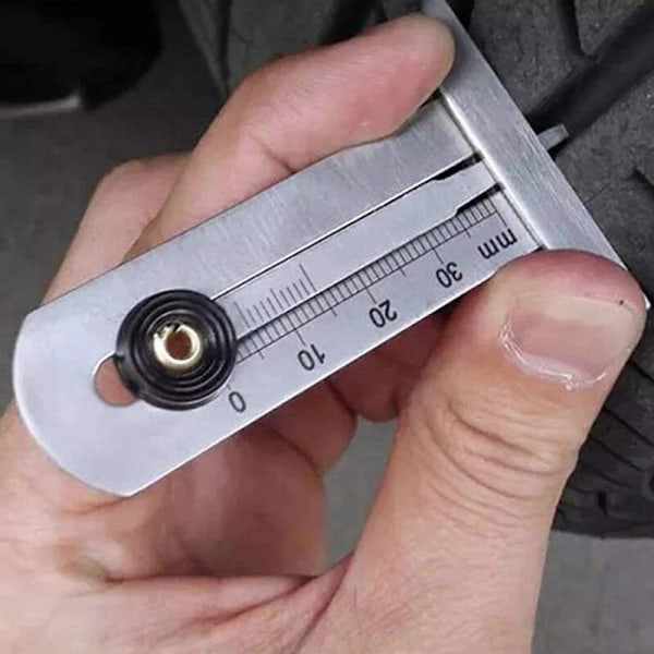 Dekkslitasjemåler rustfritt stål 0-30mm for bil motorsykkel