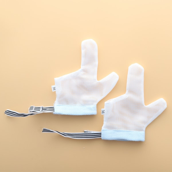 Barnvantar anti-sugvantar, vita mesh baby
