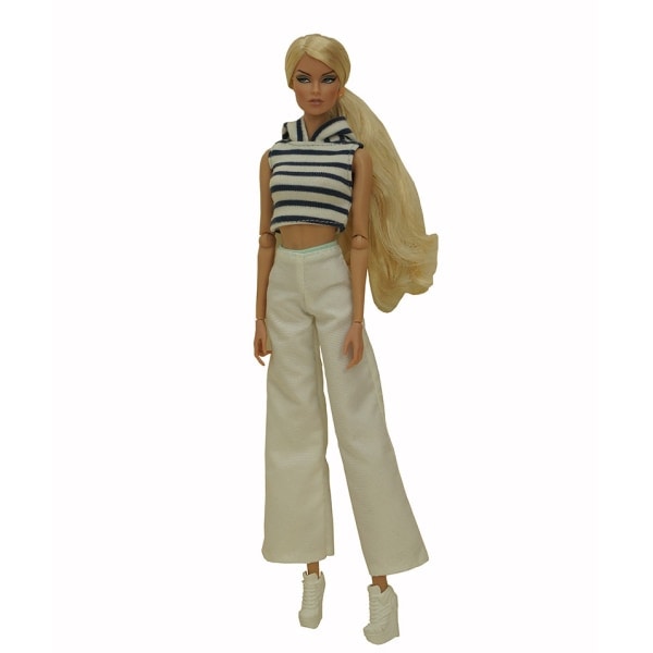 10 stycken 29 cm multi dockkläder Modebyxadräkt Docktillbehör (10-20)