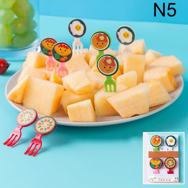 Bento Grøntsagsporslin e Mini Toddler Børn Frugtspid N5 N5