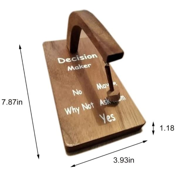 Puinen Päätösvalitsija Magneettinen Heilahtava Penduli Päätös Luova Magneettinen Päätösvalitsija Ruskea