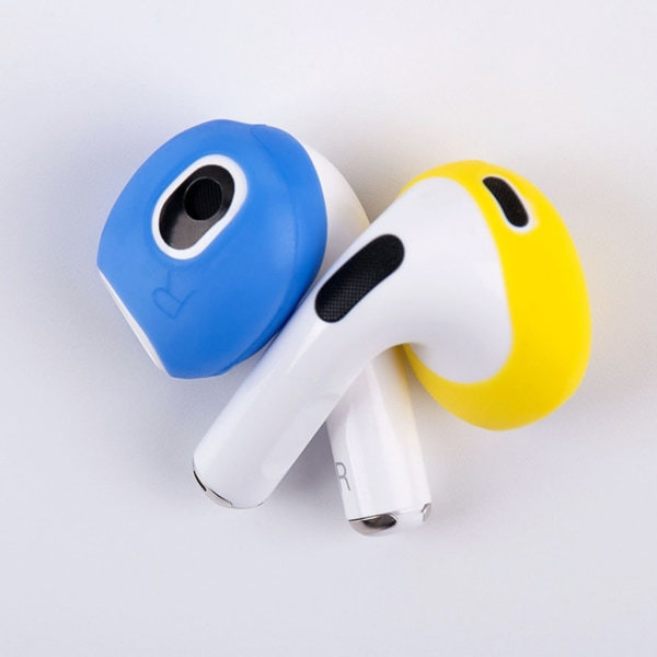 3 set öronproppar för Airpods Pods 3 öronskydd i silikon Bluetooth-kompatibla hörlurar Öronproppar Öronkuddar Ultratunna halkskydd Blå röd gul Blue red yellow
