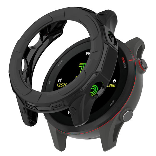 Passande för Garmin Forerunner255/255s Watch Case Armour Skeleton Case 255s Dark Blue