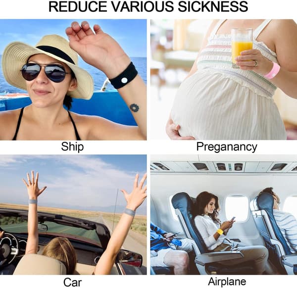 10 par motion sickness armbånd, graviditetskvalme
