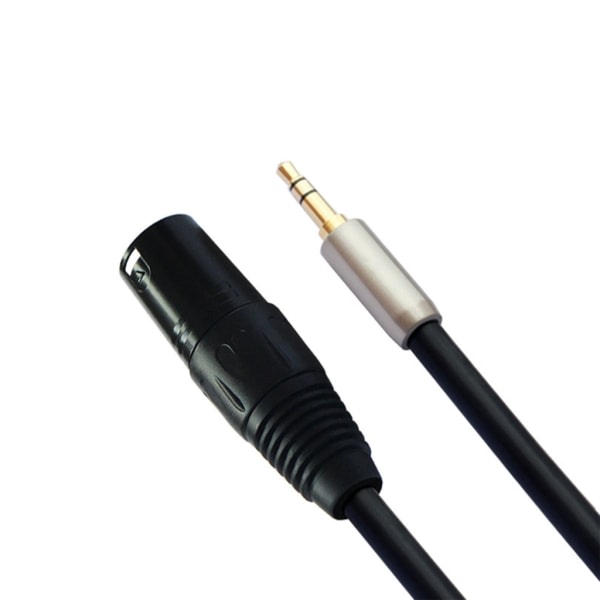 1/8 tuuman 3,5 mm XLR-kaapeli uros-uros (XLR-3,5 mm kaapeli, XLR-1/8 kaapeli, 1/8-XLR kaapeli) 3 m