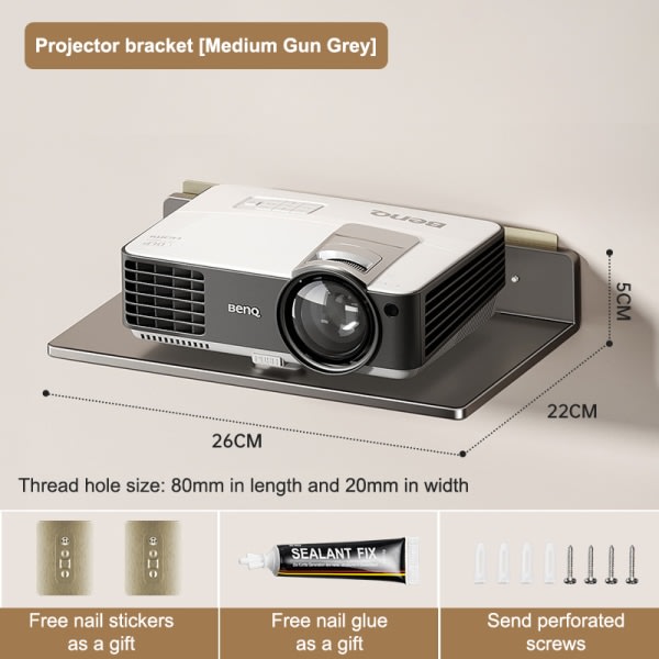 Väggmontert TV Kameraövervakning Stämplingsfri Förvaring Hemmakontor G1