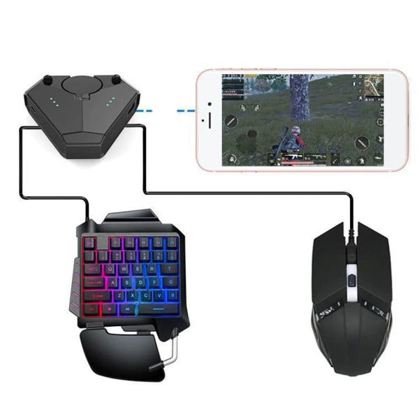 Gamepad til Pubg Mobile Bluetooth Kompatibel Mobilspil Controller Professionel Gaming Tastatur Mus Konverter Gaming null - 1