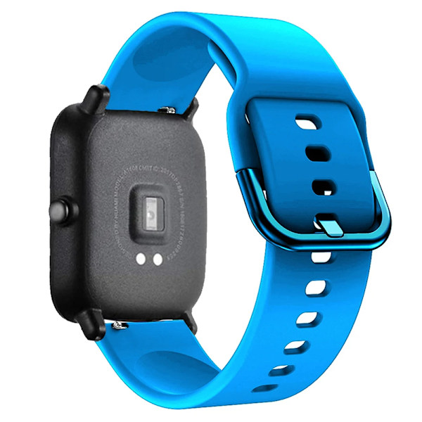 20mm 22mm Kellohihna Amazfit GTS 2/3/4 Mini Band GTR 2/3/4 42mm Silikonihihna Rannekoru Amazfit Bip Band Tarvikkeet Sky bule Sky bule 22mm Watchband