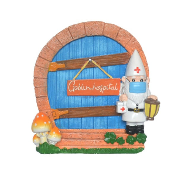 Havefigur af en Dværg Elf Port i Resin til Haven Dekorative Ornamenter