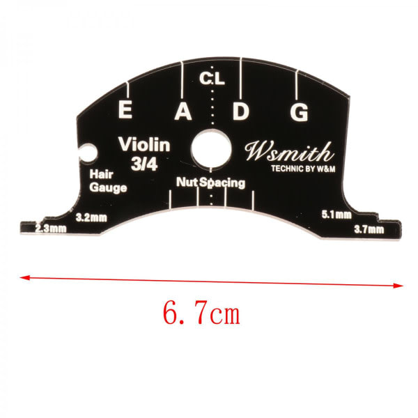 1/2 3/4 Violinbro Gripbräda skrapa Mönster Leveling String Tool