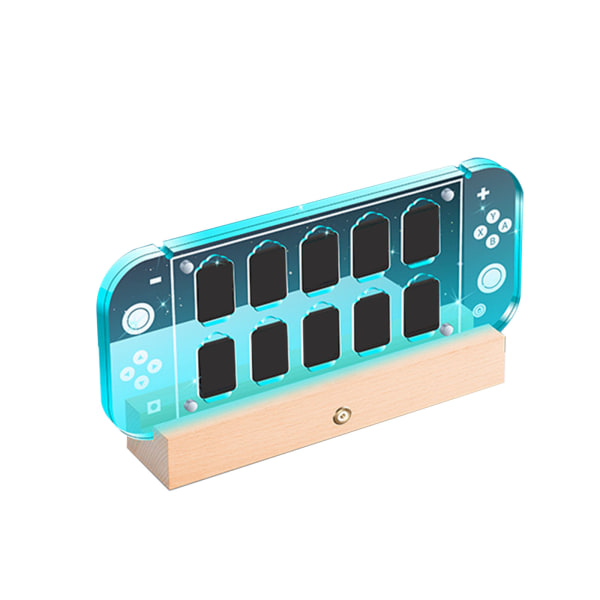 Til Switch-Oled/Lite Værts Træ-Lysende Base 21-i-1 Transparent-Magnetisk Etui NS-Spil Opbevaring Kort Tilbehør null - A