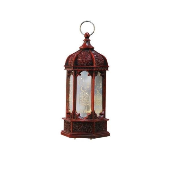 Eid Mubarak LED-tuulilyhtykoriste Islam Muslim Party Decora punainen yksi koko red onesize