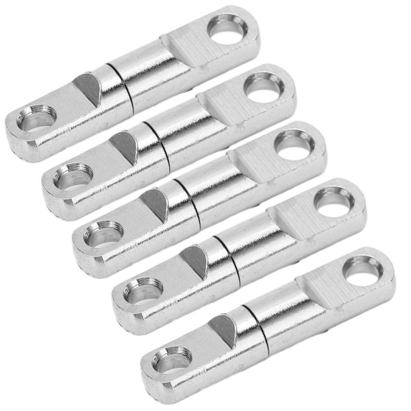 5 stk/sett Rustfritt stål kolonnetype 360° roterende lagerswivels fiskeswivels Krokkontakt 3.5# *
