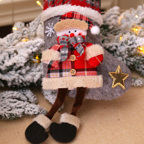4 stycken Julstrumpor Julstrumpor Julstövel Hängande Strumpor Sockor Julstrumpa Julstrumpor Presentpåse Hängande Godis