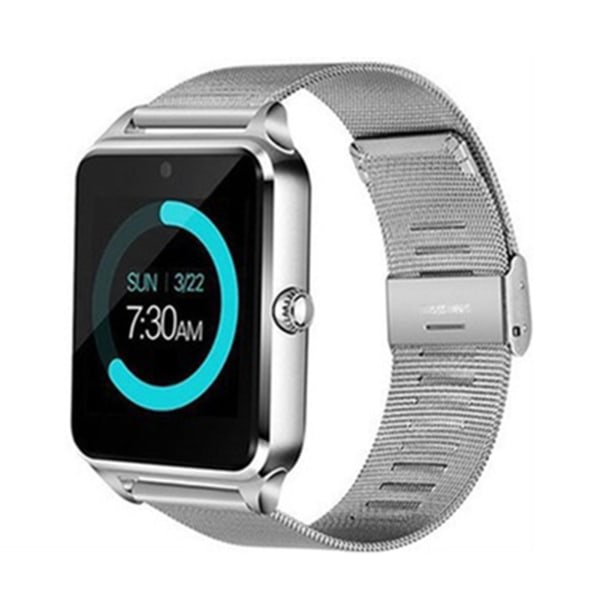 Smart armband watch insättningskort SIM puls träning steg meter bluetooth watch metall rem 1st