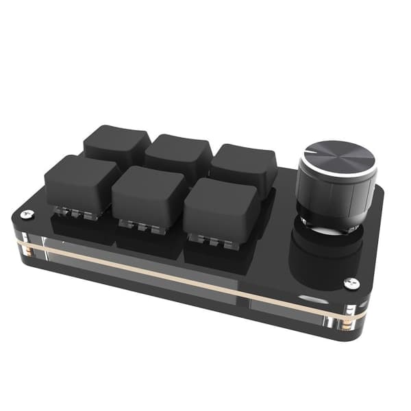 Keys Tilpasset Programmering Makro Tastatur Kopi Indsæt Mini Knapt Tastatur Sort