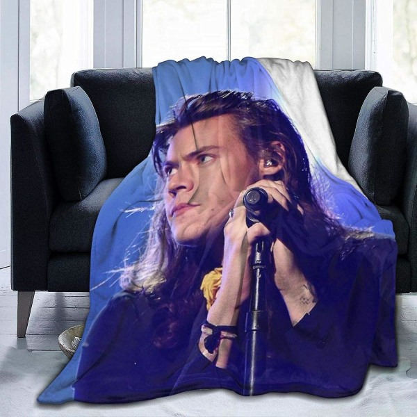 Flerfarget Harry Ultrasoft Mikrofleece-teppe Myk og varm trykt teppe Flanell-kasteteppe for barn/voksne-l521 50x40in 125x100cm