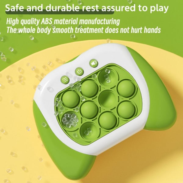 Quick Push Spillmaskin Avspennings Trykknapp Musikk Musdreper P Hvit Grønn Onesize