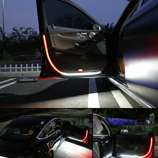 4-pack bildörr öppen varningsljus LED Strip Universal Atmosphere Parkeringslampa