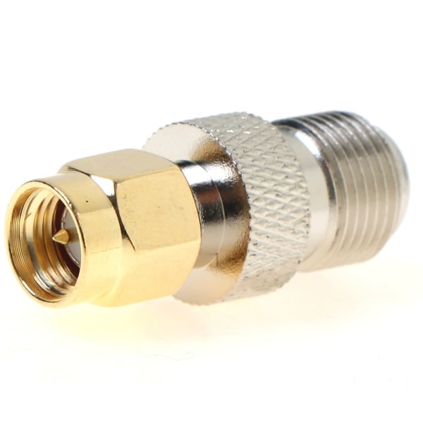 2kpl F-liitin SMA-urosliittimeen Rak RF Coax Coaxial Co hopea 2kpl silver 2pcs