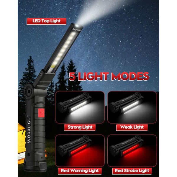2-pack Presenter till Män Honom Pappa Hantverkare Laddningsbara Ficklampor LED