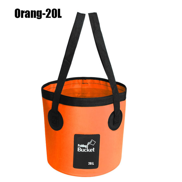 Fällbar Vattenhink Vattenförvaring ORANGE 20L 20L