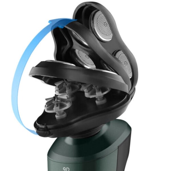 Elektrisk rakapparat för män Razor Wet Rechargeable Rotary USB Charger 3 i 1 3 In 1