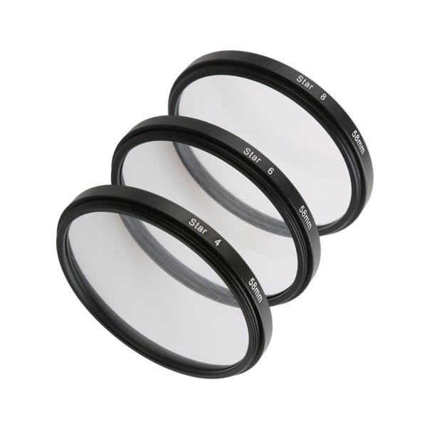 Star Line 4 6 8 Tähtikameraobjektiivin suodatin 49mm/52mm/55mm/58mm/62mm/67mm/77mm DSLR-kameroille Objektiivikuvausvarusteet 72mm