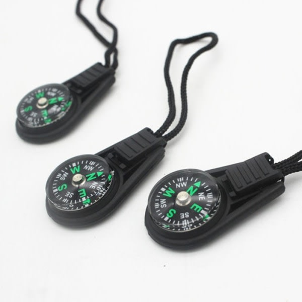 Mini Compass Survival Kit med nyckelring för utomhuscamping