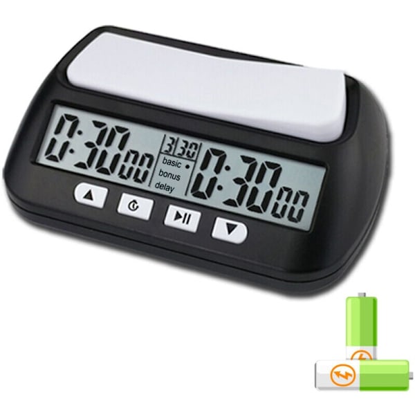 1 Multifunktionel Bærbar Professionel Skakklokke Digital Skakur Spiltimer