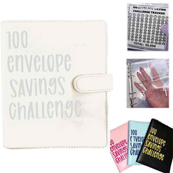 100 Envelope Challenge Pärm White